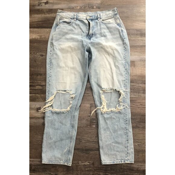 American Eagle Denim - American Eagle Womens 10 Regular Distressed Mom Jeans New without Tags